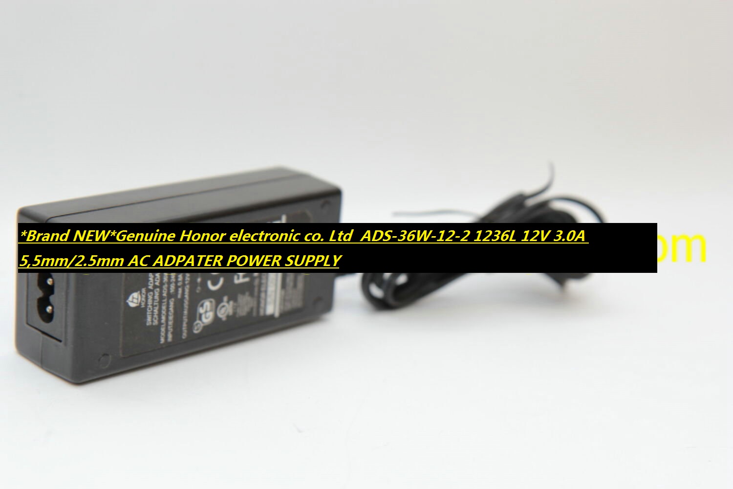 *Brand NEW*Genuine Honor electronic co. Ltd ADS-36W-12-2 1236L 12V 3.0A 5,5mm/2.5mm AC ADPATER POWE